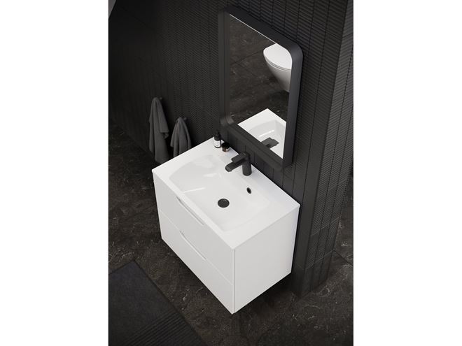 RAVAK CLASSIC SLIM umyvadlo 80 cm, s otvorem pro baterii a přepadem XJX01180001 Obrázek - fotka