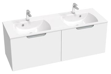 RAVAK CLASSIC SLIM dvojumyvadlo 130 cm, se 2 otvory pro baterie a přepadem XJX01113001 Obrázek - fotka