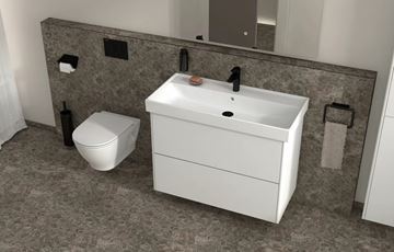LAUFEN FIORA skříňka pod umyvadlo 55,7x45,3x67,4 cm, 2 zásuvky, Push-open, lesklá bílá H40F9924015001 Obrázek - fotka