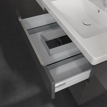 VILLEROY & BOCH SUBWAY 2.0 skříňka pod umyvadlo 78,7x44,9x59 cm, 2 zásuvky, Glossy Grey A91410FP Obrázek - fotka
