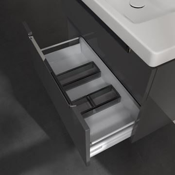 VILLEROY & BOCH SUBWAY 2.0 skříňka pod umyvadlo 78,7x44,9x59 cm, 2 zásuvky, Glossy Grey A91410FP Obrázek - fotka