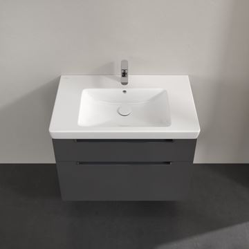 VILLEROY & BOCH SUBWAY 2.0 skříňka pod umyvadlo 78,7x44,9x59 cm, 2 zásuvky, Glossy Grey A91410FP Obrázek - fotka