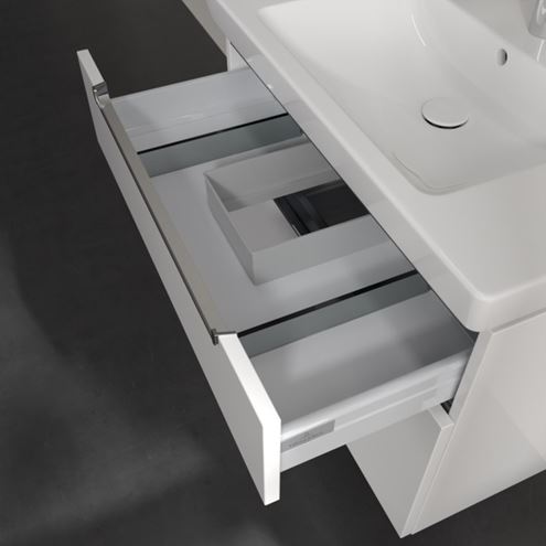 VILLEROY & BOCH SUBWAY 2.0 skříňka pod umyvadlo 78,7x44,9x59 cm, 2 zásuvky, Glossy White A91410DH Obrázek - fotka