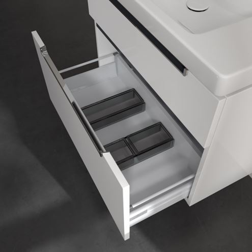 VILLEROY & BOCH SUBWAY 2.0 skříňka pod umyvadlo 78,7x44,9x59 cm, 2 zásuvky, Glossy White A91410DH Obrázek - fotka