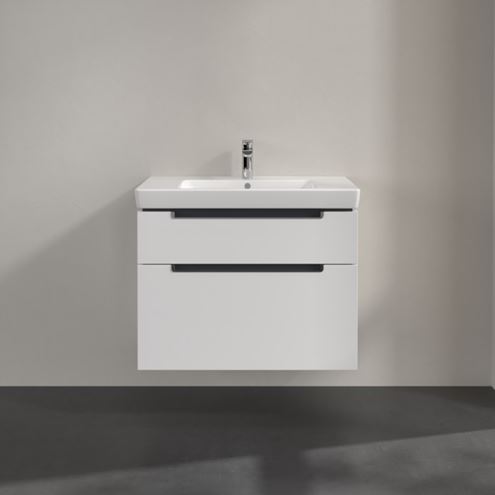 VILLEROY & BOCH SUBWAY 2.0 skříňka pod umyvadlo 78,7x44,9x59 cm, 2 zásuvky, Glossy White A91410DH Obrázek - fotka