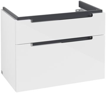 VILLEROY & BOCH SUBWAY 2.0 skříňka pod umyvadlo 78,7x44,9x59 cm, 2 zásuvky, Glossy White