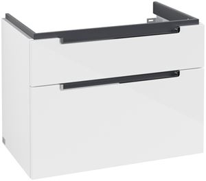 VILLEROY & BOCH SUBWAY 2.0 skříňka pod umyvadlo 78,7x44,9x59 cm, 2 zásuvky, Glossy White
