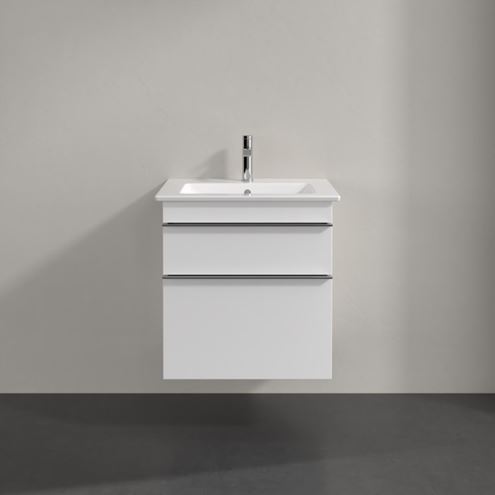 VILLEROY & BOCH VENTICELLO skříňka pod umyvadlo 55,3x50,2x59 cm, 2 zásuvky, Glossy White A92301DH Obrázek - fotka