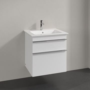 VILLEROY & BOCH VENTICELLO skříňka pod umyvadlo 55,3x50,2x59 cm, 2 zásuvky, Glossy White A92301DH Obrázek - fotka