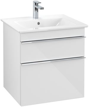 VILLEROY & BOCH VENTICELLO skříňka pod umyvadlo 55,3x50,2x59 cm, 2 zásuvky, Glossy White A92301DH Obrázek - fotka