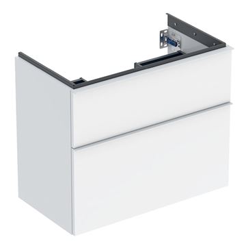 GEBERIT ICON skříňka pod umyvadlo 74x41,6x61,5 cm, 2 zásuvky, lesklá bílá