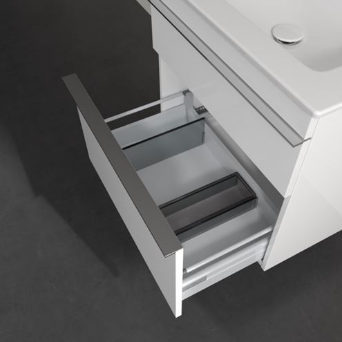 VILLEROY & BOCH VENTICELLO skříňka pod umyvadlo 60,3x50,2x59 cm, 2 zásuvky, Glossy White A92401DH Obrázek - fotka