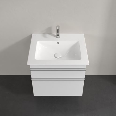 VILLEROY & BOCH VENTICELLO skříňka pod umyvadlo 60,3x50,2x59 cm, 2 zásuvky, Glossy White A92401DH Obrázek - fotka