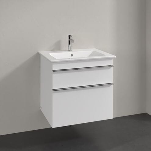 VILLEROY & BOCH VENTICELLO skříňka pod umyvadlo 60,3x50,2x59 cm, 2 zásuvky, Glossy White A92401DH Obrázek - fotka