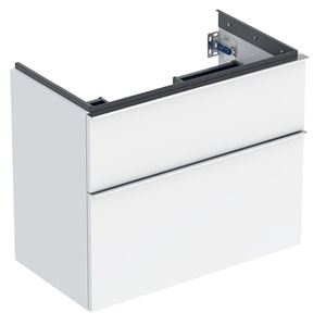 GEBERIT ICON skříňka pod umyvadlo 74x41,6x61,5 cm, 2 zásuvky, lesklá bílá