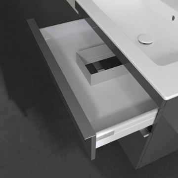 VILLEROY & BOCH VENTICELLO skříňka pod umyvadlo 75,3x50,2x59 cm, 2 zásuvky, Glossy Grey A92501FP Obrázek - fotka