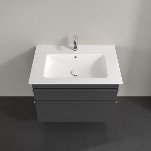VILLEROY & BOCH VENTICELLO skříňka pod umyvadlo 75,3x50,2x59 cm, 2 zásuvky, Glossy Grey A92501FP Obrázek - fotka