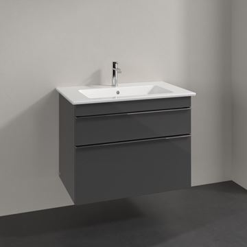 VILLEROY & BOCH VENTICELLO skříňka pod umyvadlo 75,3x50,2x59 cm, 2 zásuvky, Glossy Grey A92501FP Obrázek - fotka