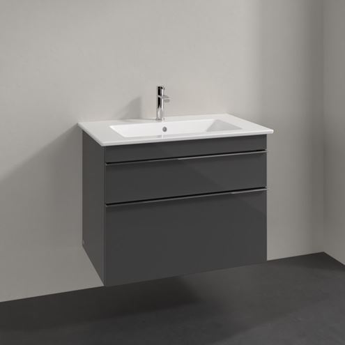 VILLEROY & BOCH VENTICELLO skříňka pod umyvadlo 75,3x50,2x59 cm, 2 zásuvky, Glossy Grey A92501FP Obrázek - fotka