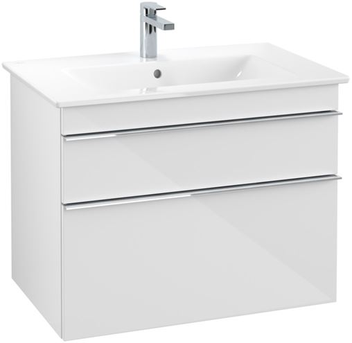 VILLEROY & BOCH VENTICELLO skříňka pod umyvadlo 75,3x50,2x59 cm, 2 zásuvky, Glossy White A92501DH Obrázek - fotka