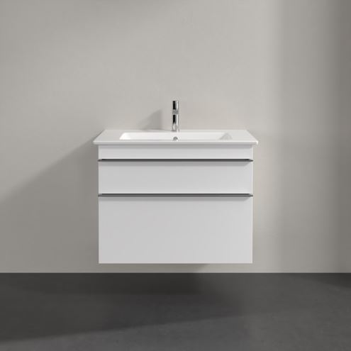 VILLEROY & BOCH VENTICELLO skříňka pod umyvadlo 75,3x50,2x59 cm, 2 zásuvky, Glossy White A92501DH Obrázek - fotka