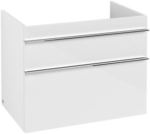 VILLEROY & BOCH VENTICELLO skříňka pod umyvadlo 75,3x50,2x59 cm, 2 zásuvky, Glossy White