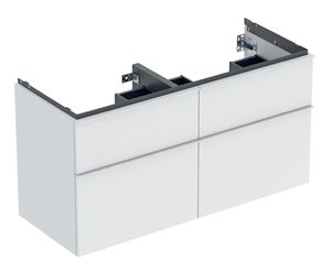 GEBERIT ICON skříňka pod dvojumyvadlo 118,4x47,6x61,5 cm, 4 zásuvky, matná bílá
