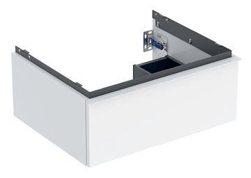 GEBERIT ICON skříňka pod umyvadlo 59,2x47,6x24,7 cm, 1 zásuvka, lesklá bílá