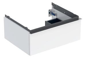 GEBERIT ICON skříňka pod umyvadlo 59,2x47,6x24,7 cm, 1 zásuvka, lesklá bílá