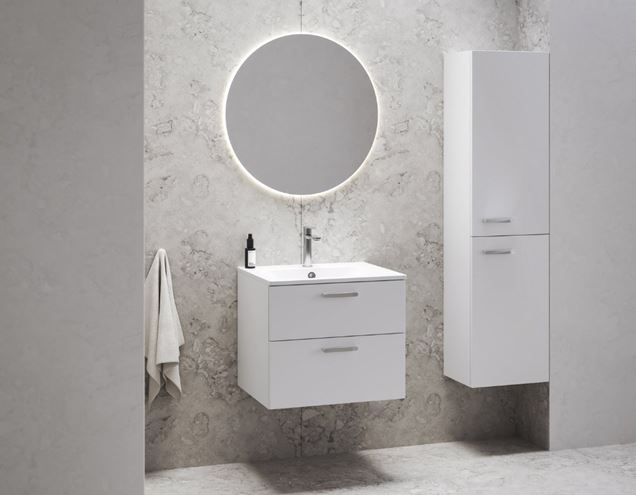 RAVAK CHROME SLIM umyvadlo 60 cm, s otvorem pro baterii a přepadem, litý mramor XJG01160001 Obrázek - fotka