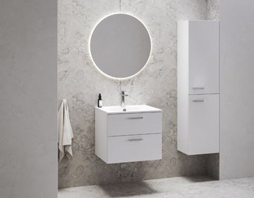 RAVAK CHROME SLIM umyvadlo 60 cm, s otvorem pro baterii a přepadem, litý mramor XJG01160001 Obrázek - fotka