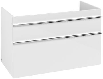 VILLEROY & BOCH VENTICELLO skříňka pod umyvadlo 95,3x50,2x59 cm, 2 zásuvky, Glossy White