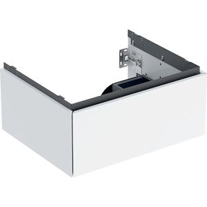 GEBERIT ONE skříňka pod umyvadlo 59,2x26,6x47 cm, závěsná, 1 zásuvka, Push-open, lesklá bílá
