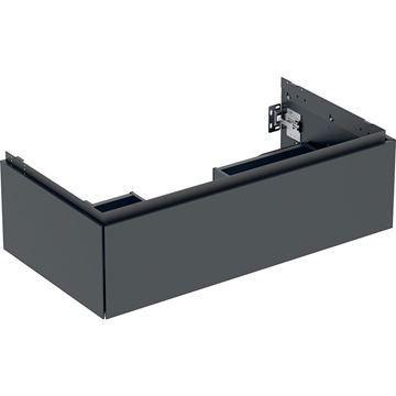 GEBERIT ONE skříňka pod umyvadlo 88,8x26,6x47 cm, 1 zásuvka, Push-open, matná černá