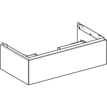 GEBERIT ONE skříňka pod umyvadlo 88,8x26,6x47 cm, 1 zásuvka, Push-open, matná černá 505.073.00.8 Obrázek - fotka