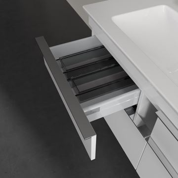 VILLEROY & BOCH VENTICELLO skříňka pod umyvadlo 115,3x50,2x59 cm, 4 zásuvky, Glossy White A92901DH Obrázek - fotka