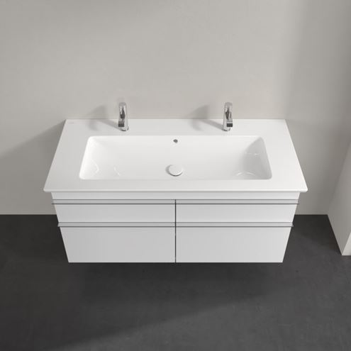 VILLEROY & BOCH VENTICELLO skříňka pod umyvadlo 115,3x50,2x59 cm, 4 zásuvky, Glossy White A92901DH Obrázek - fotka