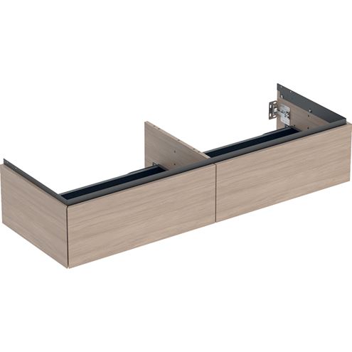 GEBERIT ONE skříňka pod umyvadlo 133,2x47x26,6 cm, 2 zásuvky, Push-open, dub 505.076.00.5 Obrázek - Hlavní obrázek