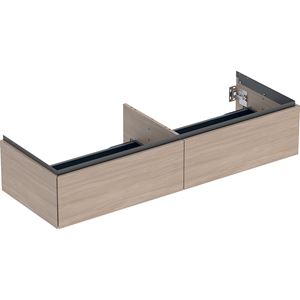 GEBERIT ONE skříňka pod umyvadlo 133,2x47x26,6 cm, 2 zásuvky, Push-open, dub
