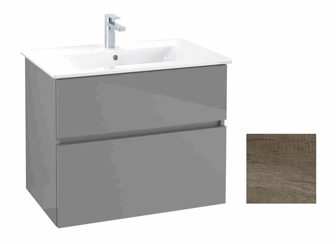 VILLEROY & BOCH VERITY LINE skříňka pod umyvadlo 75,5x48,2x61,8 cm, 2 zásuvky, Oak Nebraska B66300PJ Obrázek - Hlavní obrázek