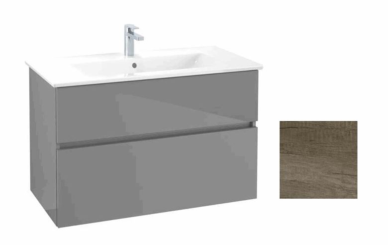 VILLEROY & BOCH VERITY LINE skříňka pod umyvadlo 95,5x48,2x61,8 cm, 2 zásuvky, Oak Nebraska B66000PJ Obrázek - Hlavní obrázek