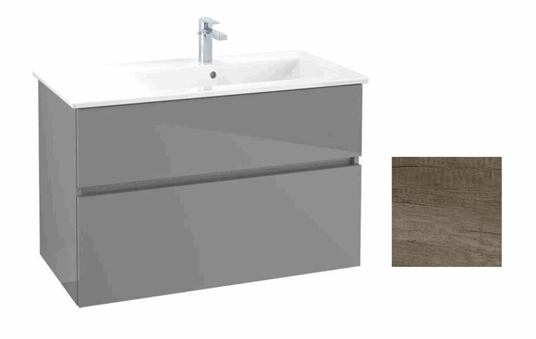 VILLEROY & BOCH VERITY LINE skříňka pod umyvadlo 95,5x48,2x61,8 cm, 2 zásuvky, Oak Nebraska B66200PJ Obrázek - Hlavní obrázek