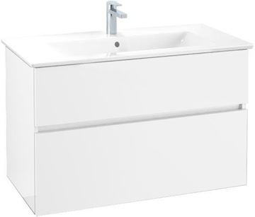 VILLEROY & BOCH VERITY LINE skříňka pod umyvadlo 95,5x48,2x61,8 cm, 2 zásuvky, Glossy White