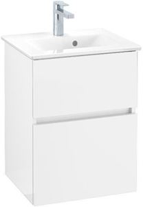 VILLEROY & BOCH VERITY LINE skříňka pod umyvadlo 46,5x40,6x61,8 cm, 2 zásuvky, Glossy White