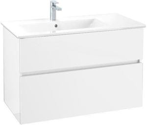 VILLEROY & BOCH VERITY LINE skříňka pod umyvadlo 95,5x48,2x61,8 cm, 2 zásuvky, Glossy White