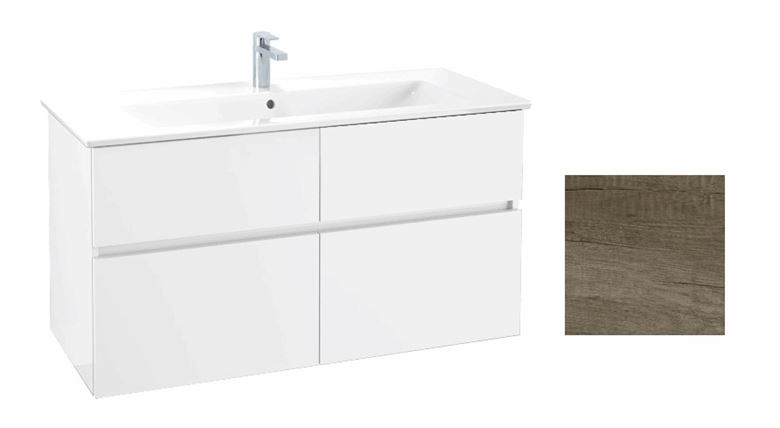 VILLEROY & BOCH VERITY LINE skříňka pod umyvadlo 115,5x48,2x61,8 cm, 4 zásuvky, Oak Nebraska B65900PJ Obrázek - Hlavní obrázek