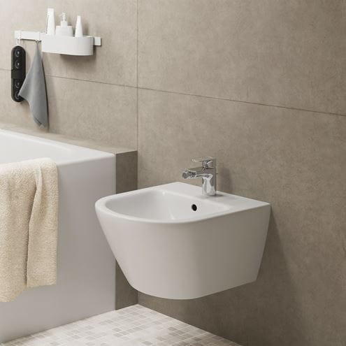 HANSGROHE VERNIS BLEND bidetová stojánková baterie, s odtokovou soupravou, EcoSmart, chrom 71210000 Obrázek - fotka