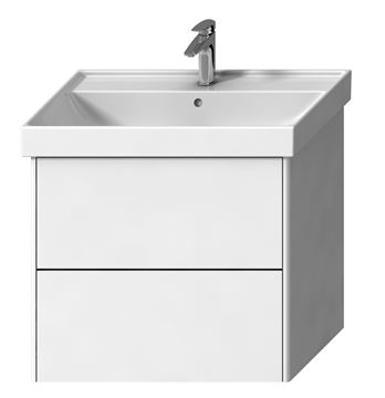LAUFEN FIORA skříňka pod umyvadlo 75,9x45,3x67,4 cm, 2 zásuvky, Push-open, lesklá bílá H40F9934015001 Obrázek - fotka