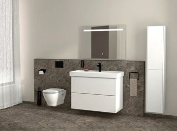 LAUFEN FIORA skříňka pod umyvadlo 75,9x45,3x67,4 cm, 2 zásuvky, Push-open, lesklá bílá H40F9934015001 Obrázek - fotka