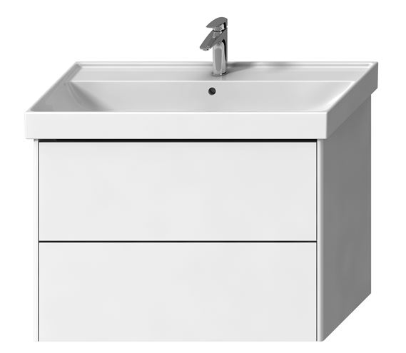 LAUFEN FIORA skříňka pod umyvadlo 95,7x45,3x67,4 cm, 2 zásuvky, Push-open, lesklá bílá H40F9944015001 Obrázek - Hlavní obrázek